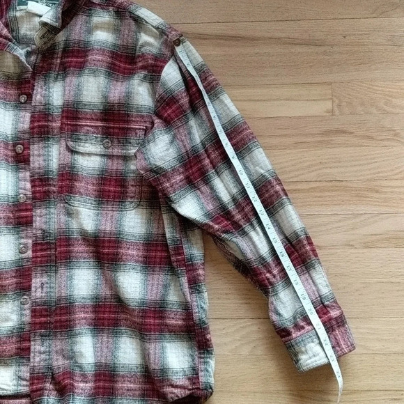 Vintage Field & Stream Flannel Shirt Red Plaid XL - Picture 10 of 11